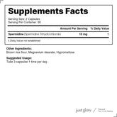 Spermidine Supplement 10Mg 120 Capsules (98% of Spermidine 3HCL - Third Party Tested) for Healthy Aging, Longevity, and Cellular Renewal - Made in Canada