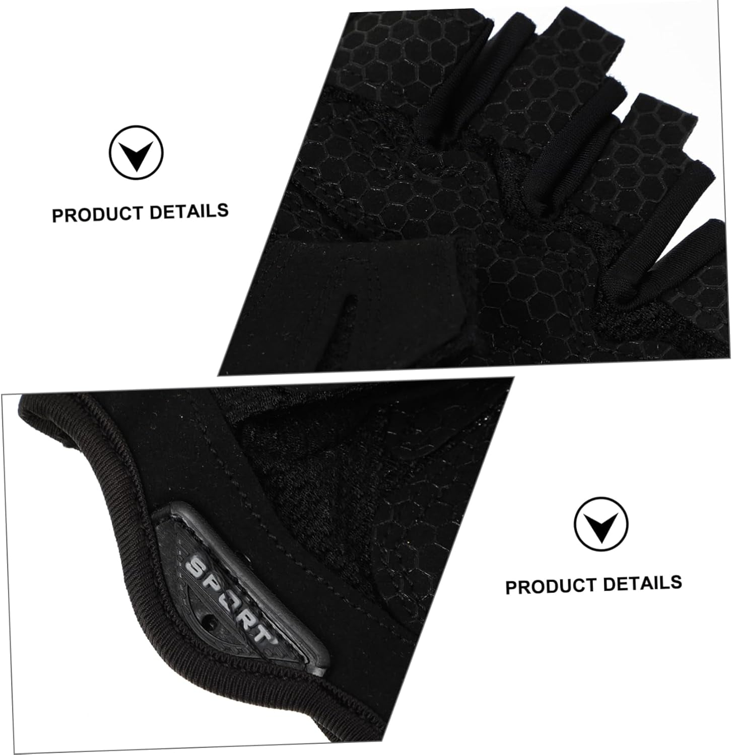 Cycling Gloves Half-Finger Design Breathable Shock-Absorbing Gloves for Sports Fitness