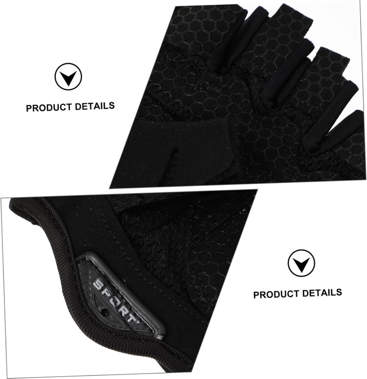 Cycling Gloves Half-Finger Design Breathable Shock-Absorbing Gloves for Sports Fitness