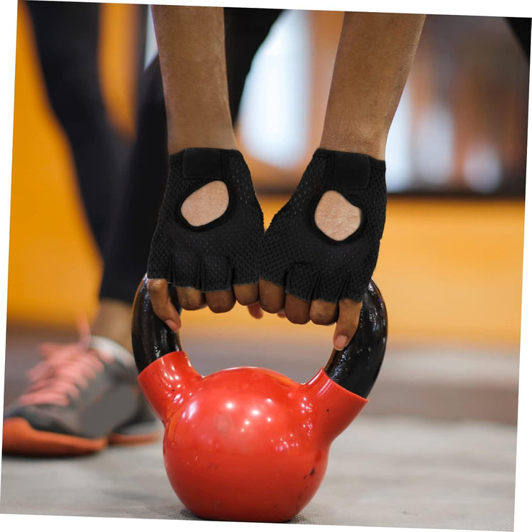 Cycling Gloves Half-Finger Design Breathable Shock-Absorbing Gloves for Sports Fitness