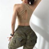 High Support Sports Bra Women Gym Brassiere Sport Bh Fitness Vest Push up Yoga Padded Sports Top Active Wear