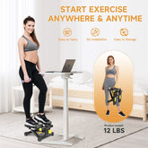 Stair Stepper for Exercises, Mini Stair Stepper , Digital Monitor, Adjustable Stride Height for Low-Impact Cardio Suitable for Full Body Workout