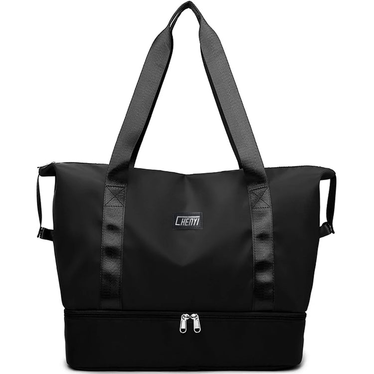 Travel Duffel Bag, Gym Tote Weekender Overnight Bag, Wet Dry Separation Shoulder Carry on Duffel Bags for Women