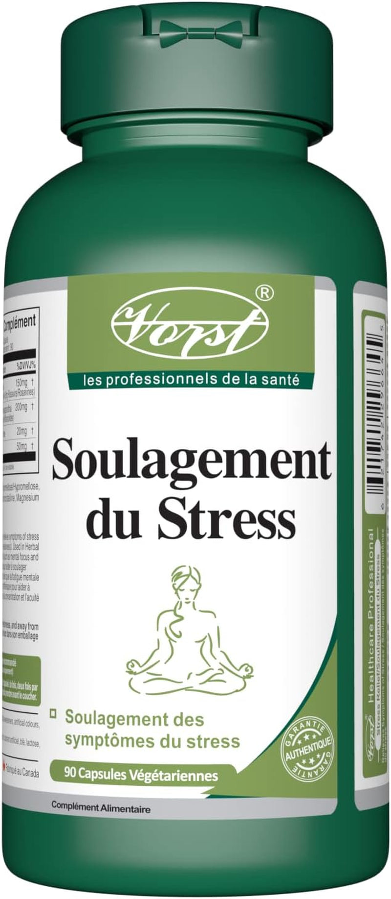 Stress Relief Supplement 90 Vegan Capsules | Contains Ashwagandha, Rhodiola, Phosphatidylserine & L-Theanine