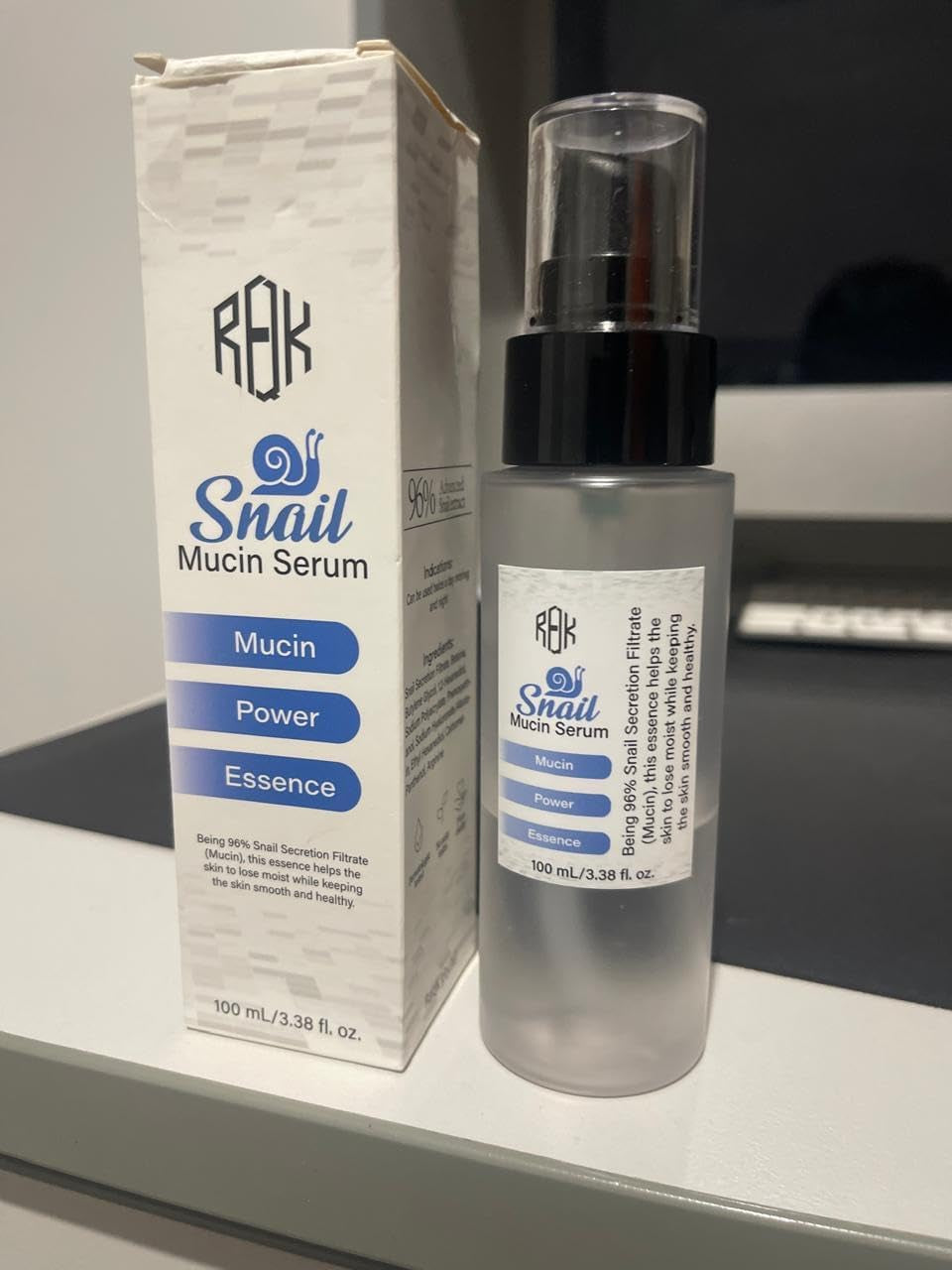 Snail Mucin Serum 100Ml - 96% Snail Secretion Filtrate for Smooth, Healthy Skin - Mucin Power Essence for Face, Dull Skin & Fine Lines, Korean Skincare