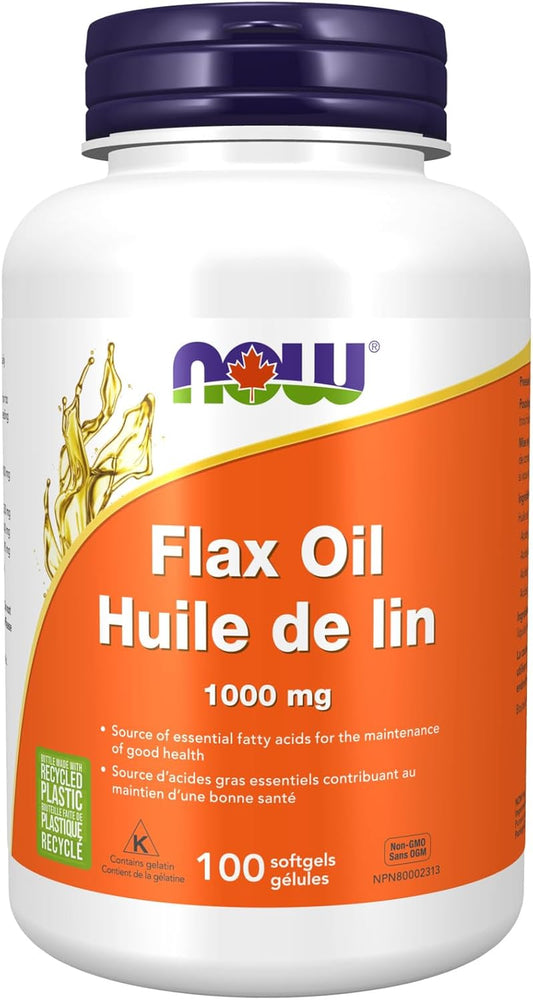 Supplements, Flax Oil 1,000 Mg Made with Flax Oil, Cardiovascular Support, 100 Softgels