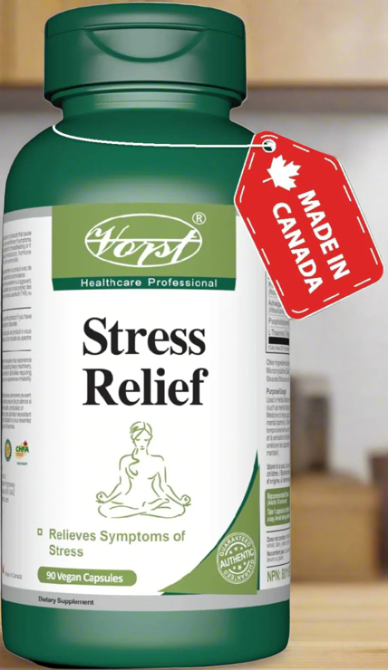 Stress Relief Supplement 90 Vegan Capsules | Contains Ashwagandha, Rhodiola, Phosphatidylserine & L-Theanine