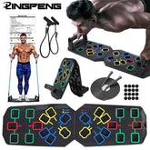 Multifunctional Folding Push up Board Set Bracket Abdominal Muscle Training Equipment Portable Push up Board Exercise Training