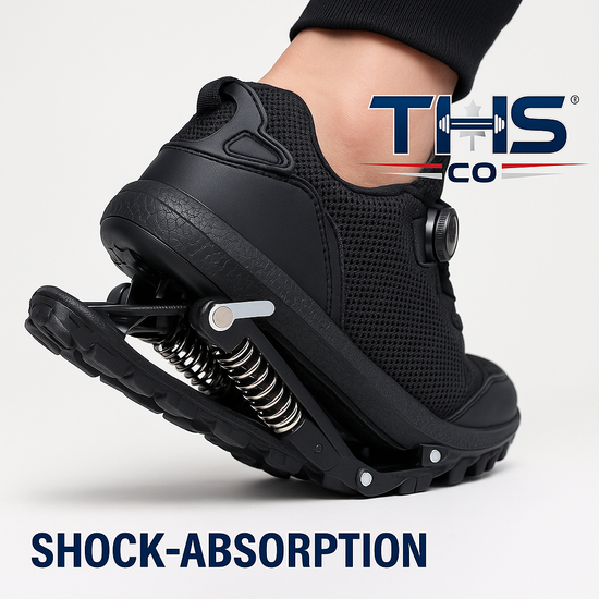 Mechanical Running Shoes – Spring Shock-Absorption Bounce Sneakers