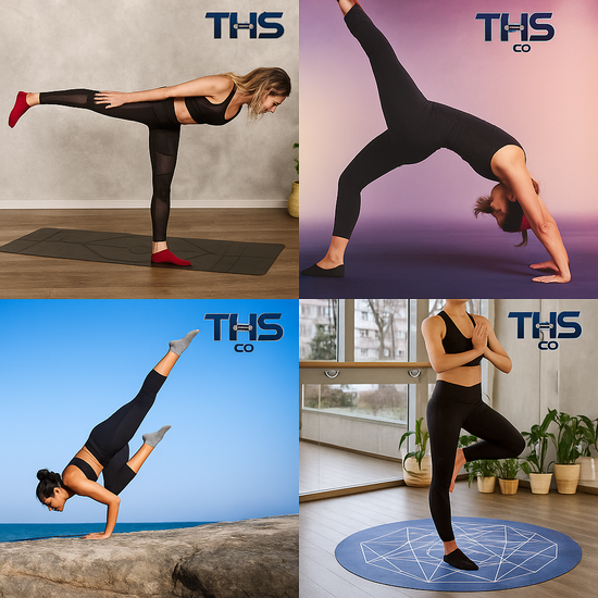 Backless Non‑Slip Yoga Socks – Barefoot Grip for Pilates & Barre