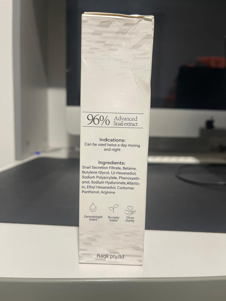 Snail Mucin Serum 100Ml - 96% Snail Secretion Filtrate for Smooth, Healthy Skin - Mucin Power Essence for Face, Dull Skin & Fine Lines, Korean Skincare