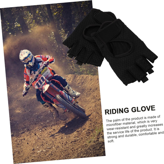 Fingerless Cycling Gloves with Gel Padding – Breathable Mesh & Shock‑Absorbing Grip