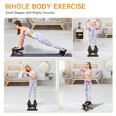 Stair Stepper for Exercises, Mini Stair Stepper , Digital Monitor, Adjustable Stride Height for Low-Impact Cardio Suitable for Full Body Workout