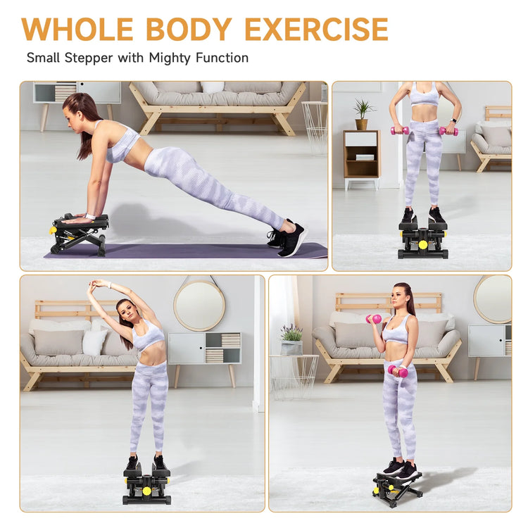 Stair Stepper for Exercises, Mini Stair Stepper , Digital Monitor, Adjustable Stride Height for Low-Impact Cardio Suitable for Full Body Workout