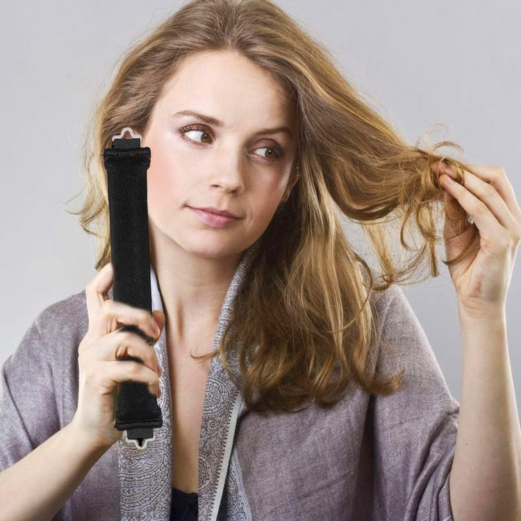 3PCS Heatless Hair Curler,Flexi Rods with Hook,No Hot Rollers Overnight Blowout,Hair Styling Tools for All Hairs Types,Hair Rollers for Women and Girls (Black)