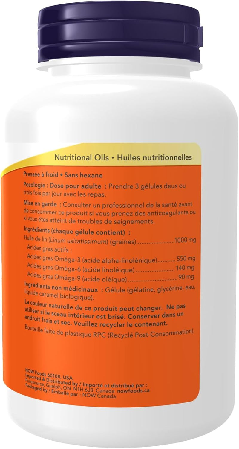 Supplements, Flax Oil 1,000 Mg Made with Flax Oil, Cardiovascular Support, 100 Softgels