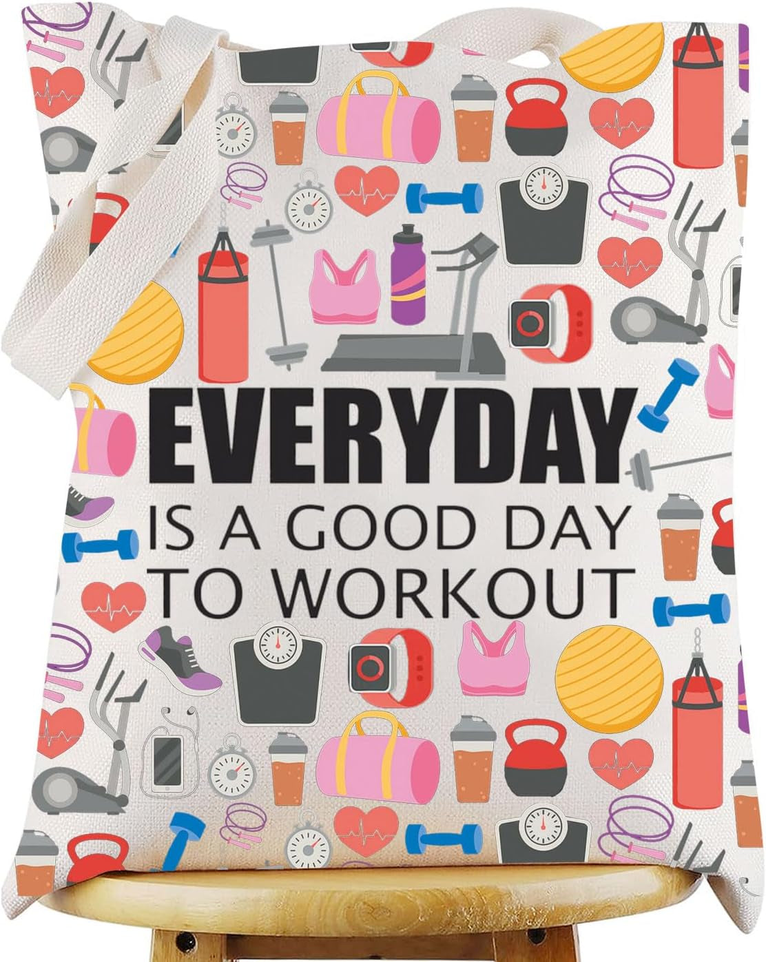 Fitness Bodybuilding Cosmetic Bag Fitness Instructor Gift Everyday Is a Good Day to Workout Zipper Pouch Bag Workout Gym Motivational Gift, Everyday to Workout TG, Fit