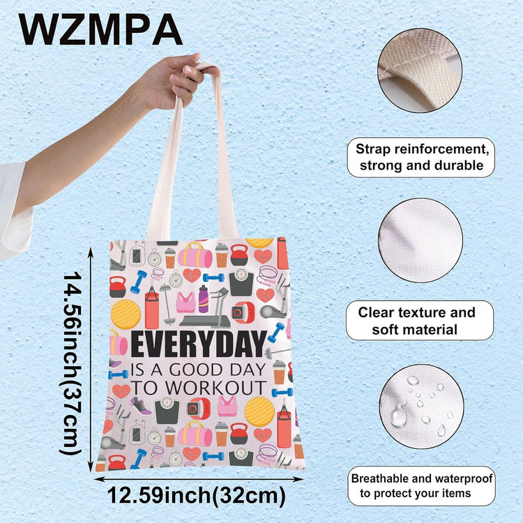 Fitness Bodybuilding Cosmetic Bag Fitness Instructor Gift Everyday Is a Good Day to Workout Zipper Pouch Bag Workout Gym Motivational Gift, Everyday to Workout TG, Fit