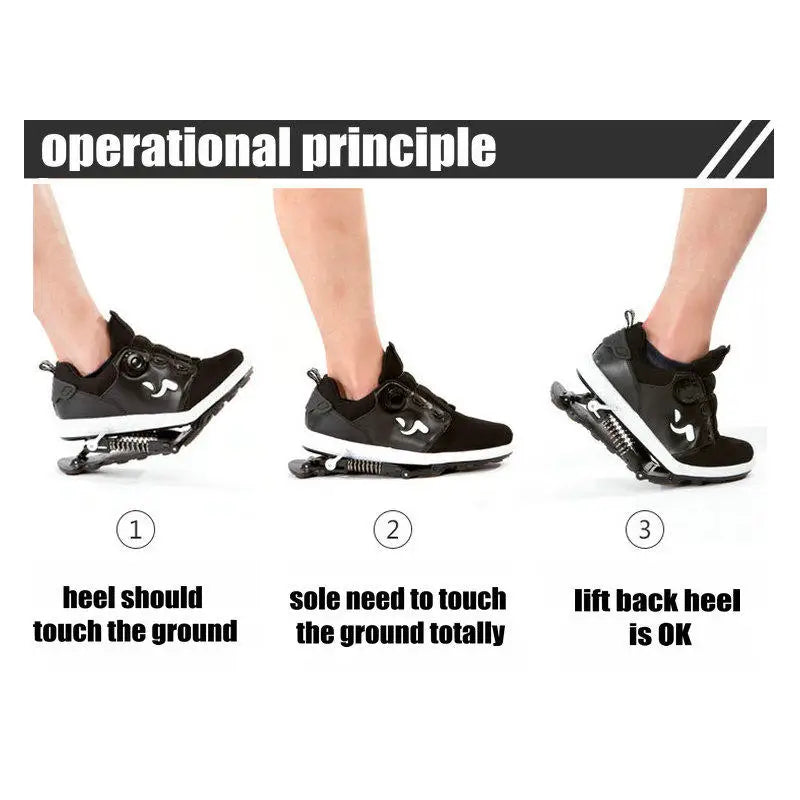 Mechanical Running Shoes Bouncing Spring Shock Absorption Running Shoes Women Men Sneaker Shoes