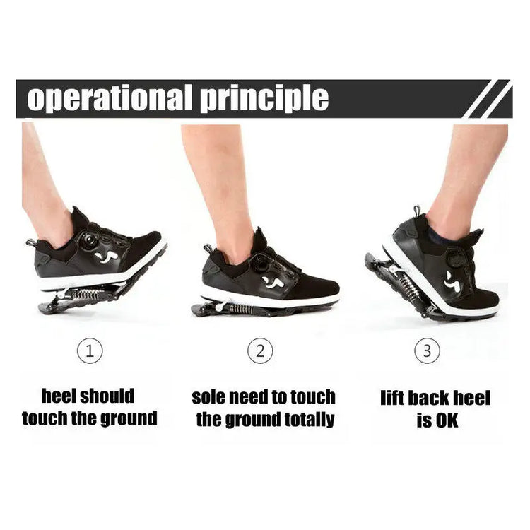 Mechanical Running Shoes Bouncing Spring Shock Absorption Running Shoes Women Men Sneaker Shoes